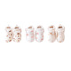 Cotton twin baby socks thickened and warm cotton cotton floor socks step front shoes soft socks newborn shoes socks covers light coffee plus velvet 1 pair 110mm recommended foot length within 11cm