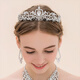 Princess Bai Qixin crystal crown tiara for female 18-year-old coming-of-age ceremony birthday goddess headband high-end bridal crown hair accessories silver crown