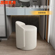 Yao Wan Xi Du Stool Small Stool for Adults Denzi and Chair Nordic Dressing Stool Swivel Backrest Dressing Stool Xipi Light Gray and Dark Gray