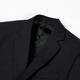 Romon (Romon) Suit Men's Business Traje formal Single Slim Suit Chaqueta Mejor vestido de novia de Groomsman Negro 2xl