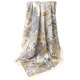 Wu Canli mulberry silk wool scarf shawl silk autumn and winter season elegant big square scarf women fashion shawl rainforest dream-bee
