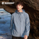 Kenmont con capucha suelta de manga larga ropa de protección solar al sol