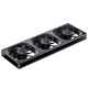 JONSBO ZA-360BR ARGB version black reverse blade 12CM*3 chassis fan (four-sided integrated multilayer mirror light effect/3 conjoined/aluminum nameplate/PWM male and female heads)