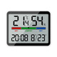 Refrigerador Magnético Succión Reloj Desktop Temperatura electrónica y humedad Medidor Etiqueta Climatrato Madre y bebé Temperatura y medidor de humedad Medidor Medidor de cocina Succión magnética 9905 Blanco