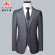 International Milan French haute couture men's high-end suit business casual high-end small suit three-piece vest formal gray custom design/fast delivery L 175