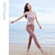 Fansheng Yoga Fashion Simple and Comfortable Design V-neck Showing chest and waist to make it look slimming on the outside vest F14223 Soft-friendly powder S