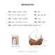 Nalandu Cowhide Sac pour femmes, sac de boulet