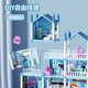 Xinhaoye HOUSE YEAH PLUS Children's Toys Playing House Girls Little Princess Building Block Villa Castle Doll House Birthday Gifts 3 years old and over 6 Deluxe Villa [4th Floor + 14 Room + 4 Baby + 2 Lights]