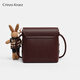 CRTNZO KROEZ轻奢包包女包2025年新款斜挎包女士水桶包新年元旦节生日礼物实用 棋盘咖色-轻奢礼物送女朋友老婆女生闺蜜生日礼物实用