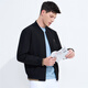 Dances with Wolves, windproof and durable, fashionable and versatile baseball jacket, men's casual jacket 001 black 180