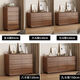 Gabinete lateral de madera sólida Yiyao gabinete de pared integrado nuevo estilo chino moderno simple de apartamento pequeño salón de almacenamiento gabinete de almacenamiento gabinete de almacenamiento ridiculizaciones redondeadas de madera de goma | tablero de pellets de madera sólida | Cofre de gabinetes ensamblados solo