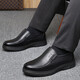 
Classic car leather shoes for men cowhide four seasons men's leather shoes for business casual men's shoes soft sole non-slip middle-aged and elderly daddy shoes LYC9901 black [single shoes] 41