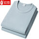 
Red Bean Men's Pure Cotton Autumn Clothes and Autumn Pants Set Thin 100% Cotton Underwear Mid-high-neck Round-neck Loose Cotton Sweater Base Round-neck Pure Cotton Dark Gray Set 3XL (185) (170-195Jin[Jin is equal to 0.5 kg])