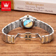 OLEVS Swiss certified brand watch women's luminous waterproof fully automatic mechanical watch simple temperament light luxury women's watch OLEVS-6630 women-steel belt blue