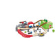 Hape Germany hape train track toys children's train wooden building blocks plugged track set Children's Day gifts Train track cart transportation storage set E3764
