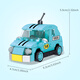 Zhegao building blocks assembled Huili car toys sports car racing supercar children's boys birthday holiday gifts classic golden beetle car-106 particles
