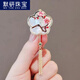 Moyan (MOYAN) flower orchid brooch for women Chinese fan tassel suit pin antique style cheongsam pressed placket 179# magnolia brooch