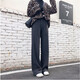 Nanding Yage maternity pants autumn and winter wide-leg pants new outer wear plus velvet straight floor-length trousers with drapey belly support pants autumn and winter oatmeal color plus velvet XXL 140-170Jin Jin is equal to 0.5 kg