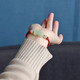 Tausendjähriges Jade-Hetian-Jade-Armband, Jade Pixiu-Armband von Männern und Frauen, handgewebte rote Seilarmband, Jade handbewegt [Stil zwei qzd1283i] Damen-rote Seilstil für Frauen