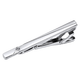 
CHALES KIMO Silver Tie Clip Men's Formal Clip Fixed Pin 5.5*0.5 07-Tie Clip