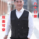 
GTYUWVG middle-aged and elderly men's thin multi-pocket vest vest in spring and autumn summer, daddy wears two sides with vests, fishing photography, khaki pocket zipper, single size, small size 90-120 Jin [Jin equals 0.5 kg]