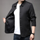 
Classic Car (LAOYECHE) Spring and Autumn New Jacket Jacket Men's Solid Color Lapel Solid Color Button Business Casual Jacket Daddy Suit AC1048 Khaki M