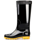 
Huili rain boots men's waterproof shoes non-slip wear-resistant rubber shoes lightweight chef shoes rain boots overshoes 807 black high tube 42