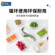 Anmai Antibacterial food grade plastic fresh-keeping box Sealed freezer fresh-keeping box storage box Student lunch box S1365 round 1.9L
