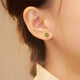 Xiangwan ear piercing, retro jade, antique silver earrings, women's fashion jewelry, earrings, female earrings, birthday gift for girlfriend, earrings 6mm