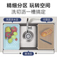 科勒（KOHLER）厨房水槽大单槽304不锈钢加厚台下盆手工多功能洗菜盆洗碗槽5540T 【大号】838x450不含水龙头