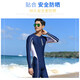 Bear Fire Wetsuit for Men and Women Couple One-piece Warm Swimsuit Snorkeling Suit Swimming Surfing Diving Equipment Men's L Size Navy Blue