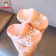 Babudou Kinderschuhe-Peitschpunkte Gabype-Loch-Schuhe Mädchen Jungen Sandalen Säuglinge und Kleinkinder Innenhäuser Anti-Slip Home Beach Schuhe Beige 311-1 20 Innere Länge 15 cm geeignet für Fußlänge 14-14,5 cm