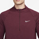 耐克（NIKE）官方官网舰店长袖T恤男士春季新款运动服跑步训练健身立领上衣 FB8565-681暗红色 2XL
