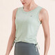 Keep quick-drying loose nude yoga suit vest for women wearing fitness clothes summer short-sleeved 12417 milk tea powder L