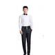 
Abefan men's white bow tie shirt performance dress shirt chorus costume performance costume groomsmen's suit swallow collar shirt white single piece bow tie 46 height 190 weight 200 Jin [Jin equals 0.5 kg]
