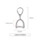 Fat Donglai same style pendant buckle platinum 18K gold necklace Pt950 rose gold clip card jade accessories melon platinum single needle pendant buckle