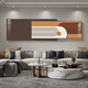 Ruishang Modern Light Luxurious Living Room Decoration Painting Simple and Atmosphere Overlay Painting High-end Abstract Sofa Background Wall Hanging Painting Minimalist Golden Years 58*140+46*140/Suitable for 3m Sofa/Crystalline Porcelain