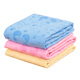 KimPets dog bath thickened bath towel pet absorbent towel large quick-drying imitation suede quick-drying dog bath towel cat supplies upgraded hook with tube (pink) cartoon print