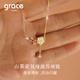 Grace Girl Camellia Necklace Women's High-end Light Luxury 2025 New Clavicle Chain as a Valentine's Day Birthday Gift for Girlfriend and Wife Camellia Necklace (Gold) - Local Warehouse