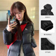 Camel (CAMEL) outdoor down jacket white duck down thickened down jacket autumn and winter classic warm fashion trend windproof sports jacket A1W2PN121L, black, same style for men and women M