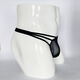 Men's elastic thong transparent sexy mesh underwear new gay pure desire hollow underwear 10016 black