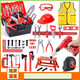 Yuanqi Kinderspaß Schraubenschraubspielzeug 1-3 Jahre alte Elektrowerkzeugkasten Kinderhausdekoration Simulation Reparatur Spielzeug Jungen Geschenkwerkzeug Set 55-teiliges Set [Diamond + Bucket]
