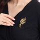 Xuanzi (SHINE) Laurel Goddess Series Golden Wheat Ear Brooch Women's Brooch Light Luxury Birthday Gift