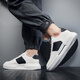 Men's summer breathable canvas shoes 2024 new men's cloth shoes Korean style trendy versatile casual board shoes trendy shoes 9906 white and black 39