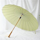 
TLXT umbrella retro style Chinese style wooden straight handle umbrella 24 bone bamboo umbrella black and white men and women long handle umbrella sunny umbrella kl1343 beige white reinforced version bamboo umbrella (beak flow