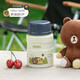Thermos Termos Cup Line Friends Series Camping Series portátiles de taza de café portátiles de la taza de café, alumnos y femeninas Copa de agua para niños TSK2-CP (LF) Cream White Stew puede 520ml