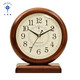 Polaris Solid Wood Table Clock Living Room Retro Table Clock Home Clock New Chinese Large Font Quartz Clock for the Elderly T801 New (Height 22.5cm Width 21.5cm)