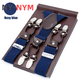 Sangle pour hommes de NY-NYM Boîte à six glipons pour hommes du pantalon du marié Sobile élastique de la ceinture élastique de toutes saisons