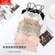 TJVF summer lace bra-wrapped tube top sexy beautiful back camisole for women without steel rings for outer wear and anti-exposure underwear for women Black 6656# M 80-105Jin Jin is equal to 0.5 kg