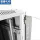 图滕白色机柜灰白色ral7035网络服务器机柜2米42u1.6米32u1.2米22u1米18u47u 前网孔后网孔门TD 6618  600*600*1050